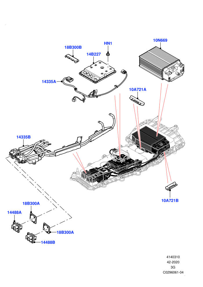 Hybrid Electrical Modules (Electric Engine Battery-MHEV,Halewood (UK))(MHEV Battery, Converter, Harness and Mountings)