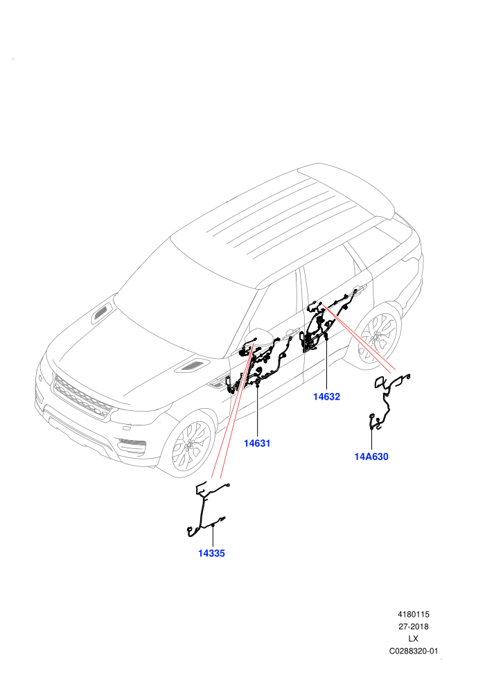 Electrical Wiring - Body And Rear (Front And Rear Door)((V)FROMKA000001)