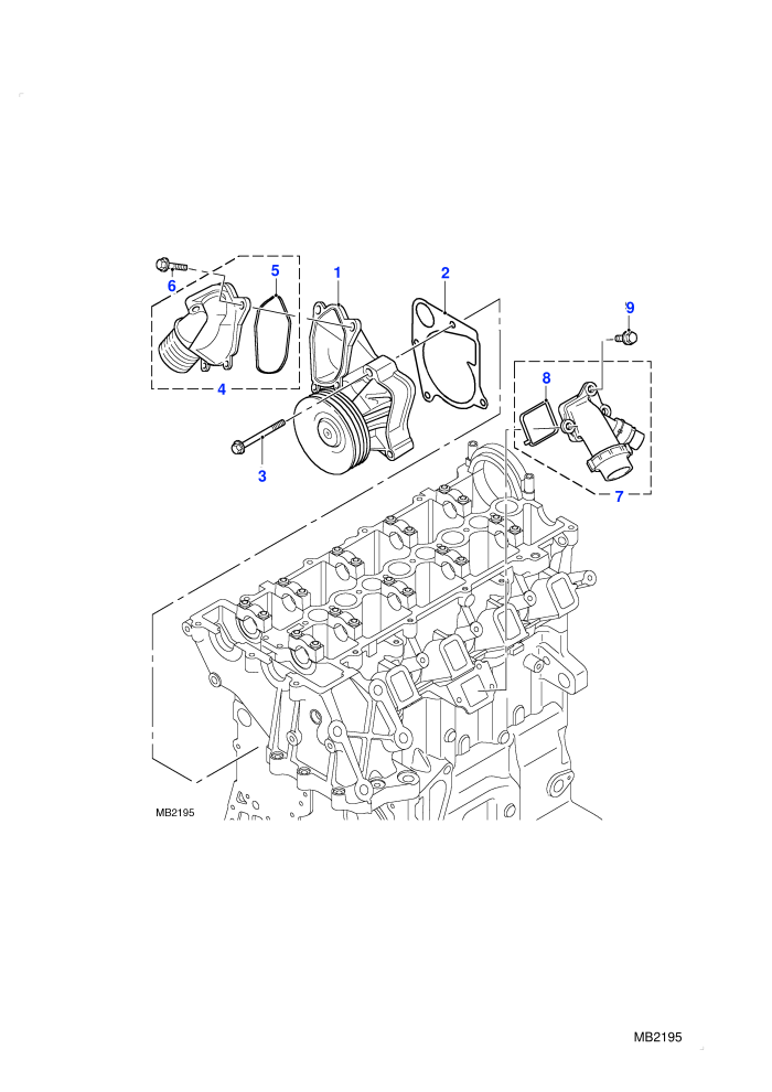 Water Pump (M47 2.0L I4 16V Diesel)