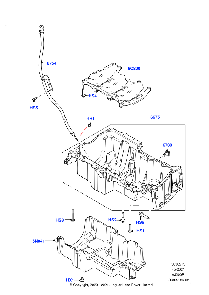 Oil Pan/Oil Level Indicator (2.0L AJ20P4 Petrol E100 PTA,Itatiaia (Brazil))((V)FROMLT000001)