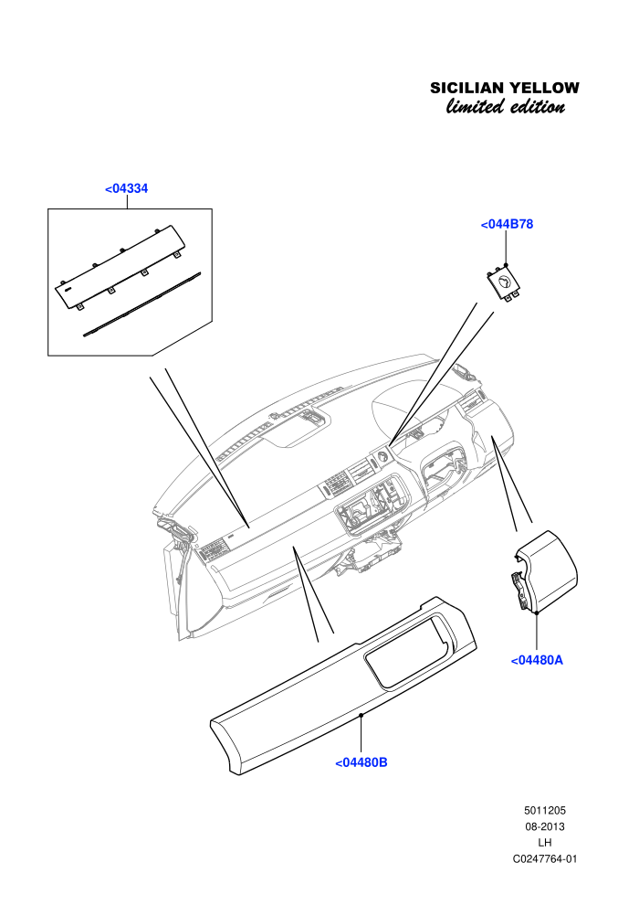 Instrument Panel (Halewood (UK),Sicilian Yellow Limited Edition)((V)FROMDH000001)