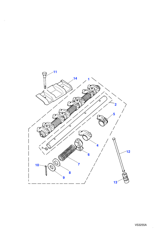 Rockershaft (Petrol V8 L/R EFI)