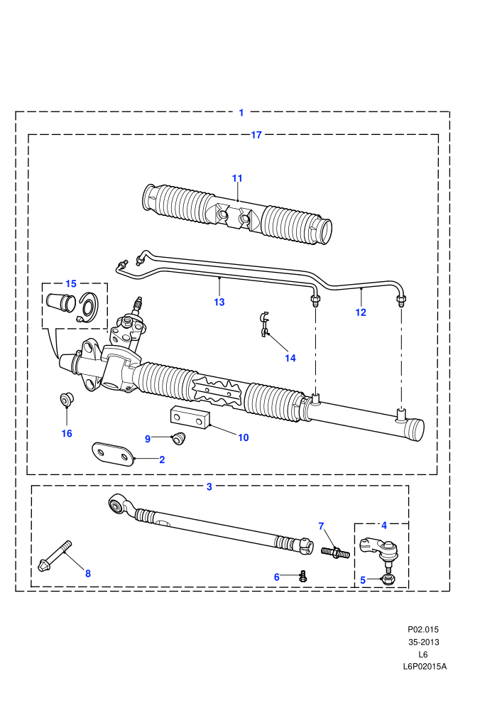 Steering Gear (LHD,With Power Steering)((V)FROM1A000001)