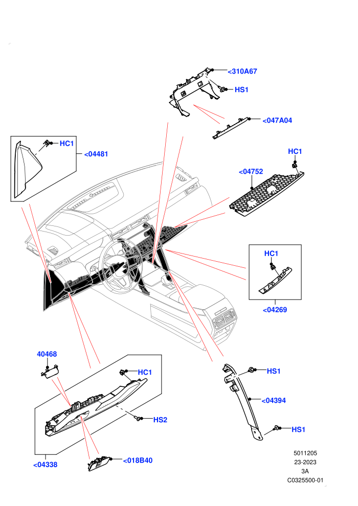 Instrument Panel (Changsu (China))(External,Lower)((V)FROMPG169279)