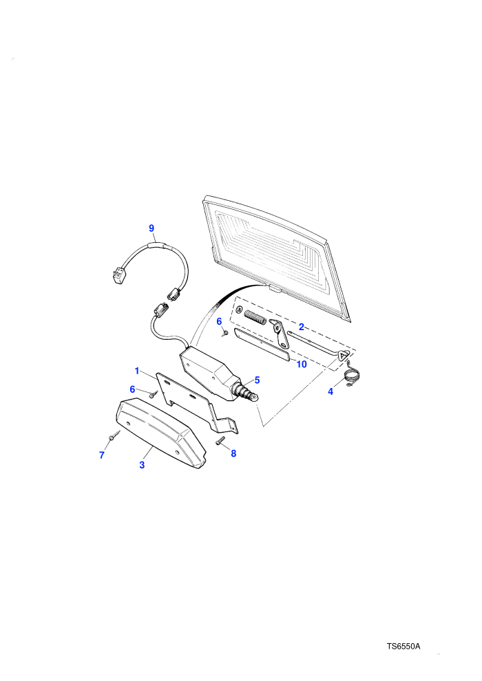 Upper Tailgate Central Locking (With Central Locking System)