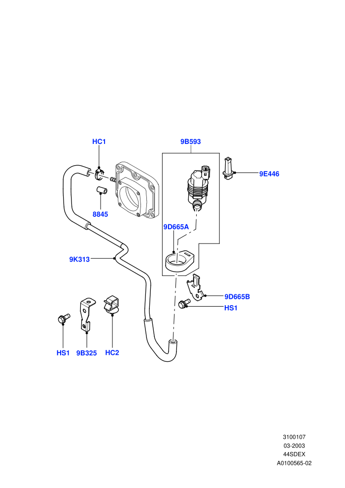 Fuel Vapour System (M62 B44 4.4 V8 Petrol)