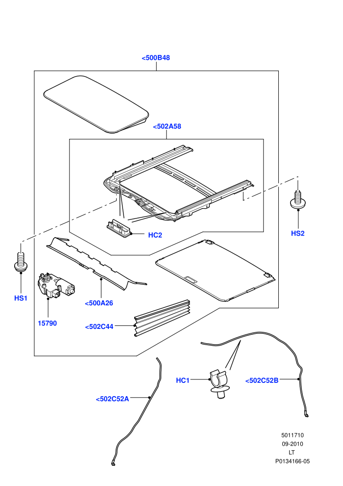 Sliding Roof Mechanism And Controls ((V)TO9A999999)