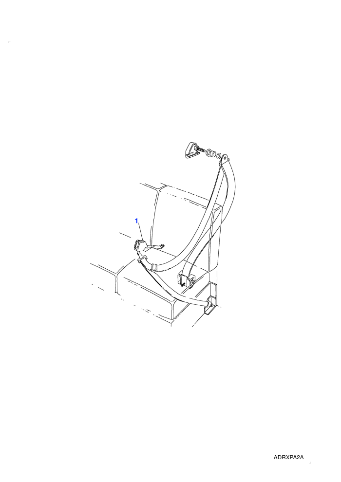 Front Seatbelt Assembly-Except Length Hood-To (V) 87MY