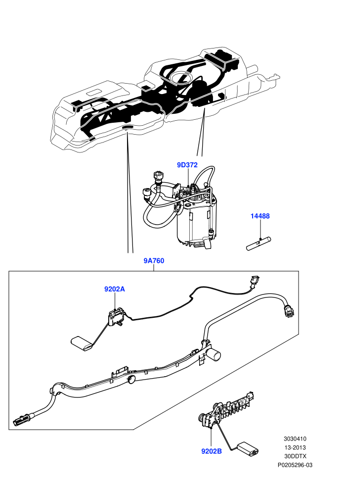 Fuel Pump And Sender Unit (3.0 V6 Diesel)((V)FROMAA000001)