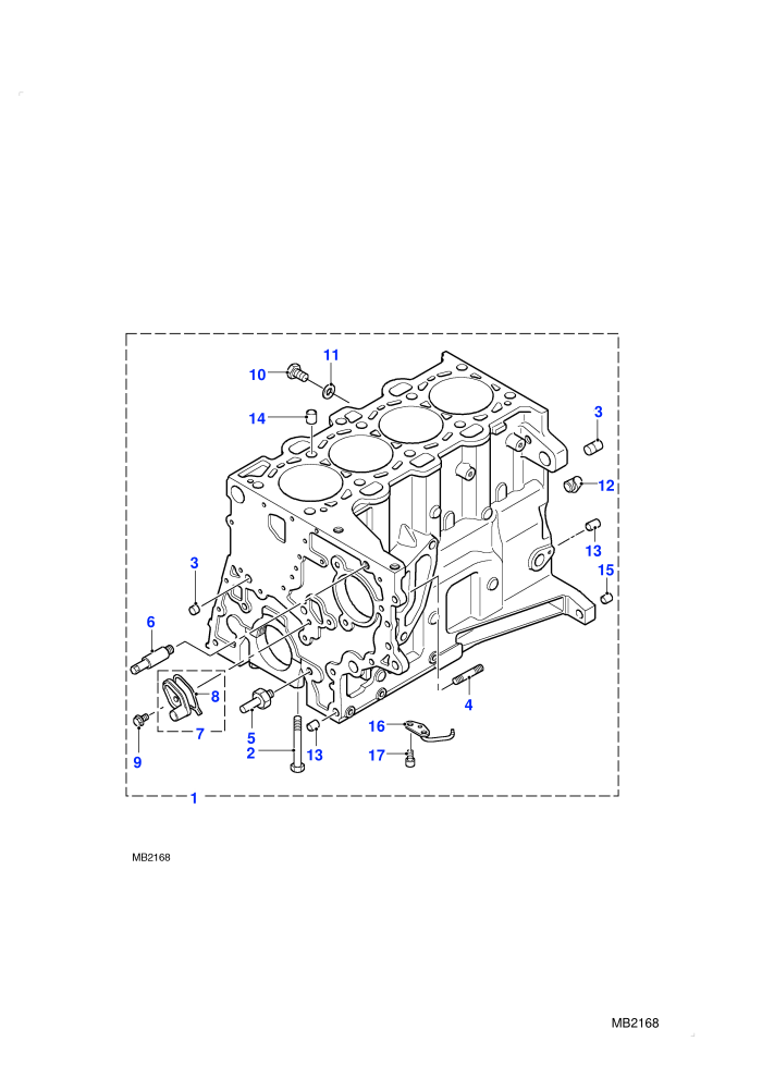 Block Assembly (M47 2.0L I4 16V Diesel)