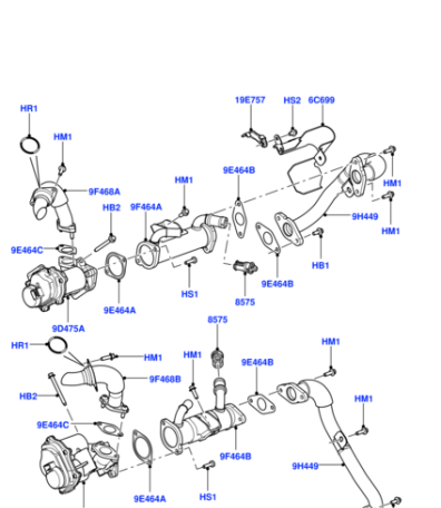 LR003898 LAND ROVER Кольцо уплотнительное трубки EGR (Ø 31.03 X 3.5)