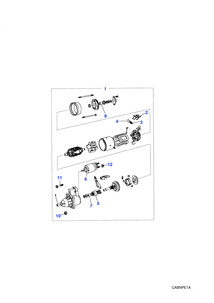 Starter Motor (2.5 Tdi EGR (Gem),2.5L 300 Tdi)((V)FROMMA081992)