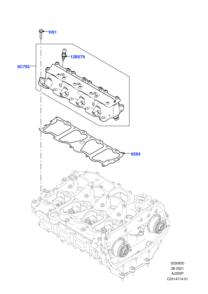 Variable Valve Lift Unit (2.0L AJ20P4 Petrol E100 PTA,Itatiaia (Brazil))