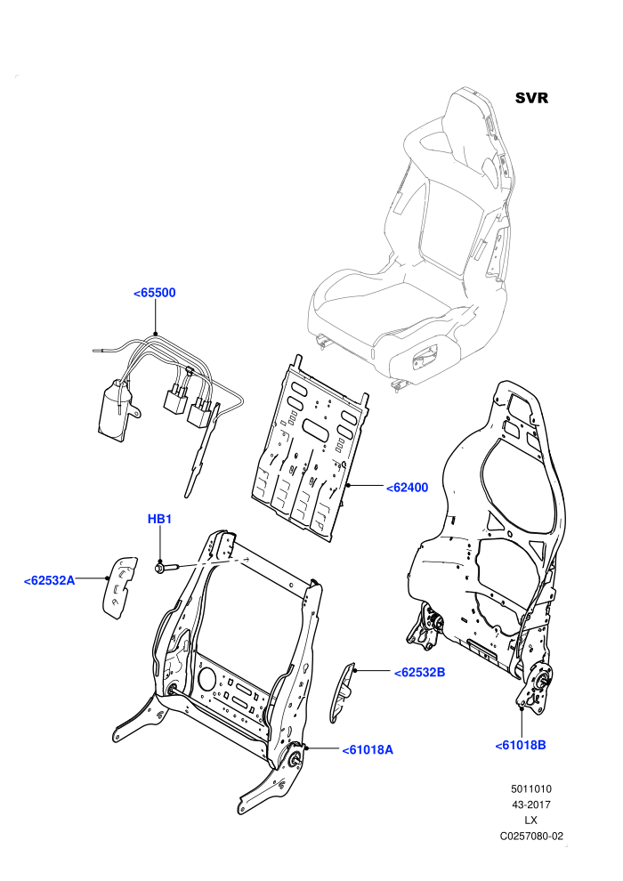Front Seat Back (SVR,SVR Version)((V)FROMFA000001)